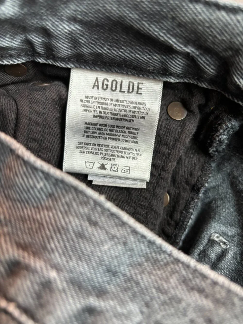 AGOLDE 90's Pinch Waist High Rise Straight Leg Jeans  Size 25